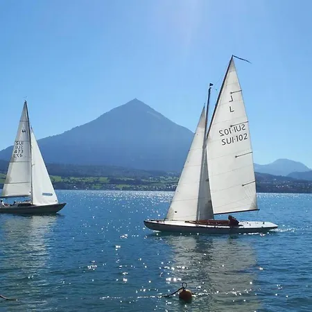 Daire Thun Alps Scenic Views And Concierge By Swisshut *