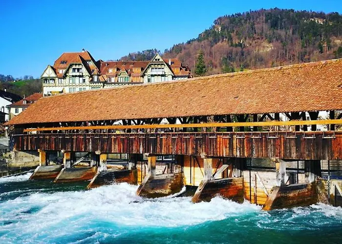 Lejlighed Thun Alps Scenic Views And Concierge By Swisshut Sigriswil