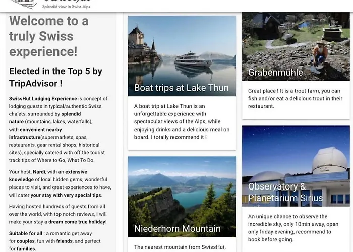 Lejlighed Thun Alps Scenic Views And Concierge By Swisshut